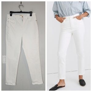 Madewell The Perfect Vintage White Jeans. Women's size 29